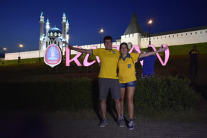 FIFA Fan Fest Kazan 2018: гости города у Кремлёвской стены/Фото: Игорь Галиев